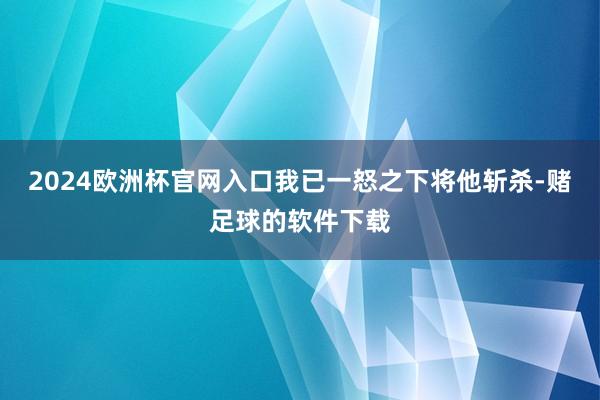 2024欧洲杯官网入口我已一怒之下将他斩杀-赌足球的软件下载