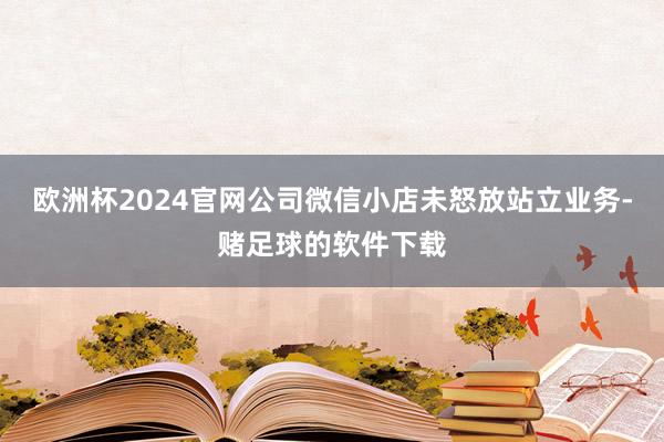 欧洲杯2024官网公司微信小店未怒放站立业务-赌足球的软件下载