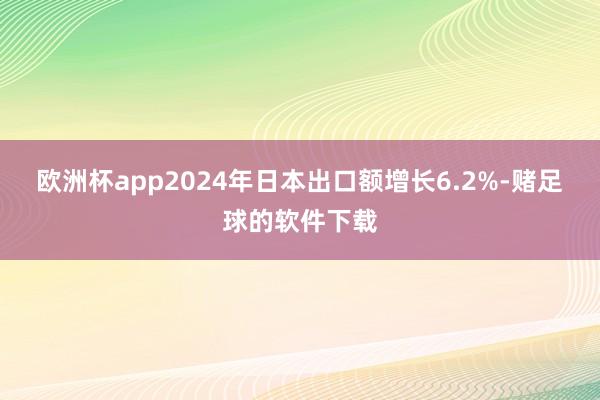 欧洲杯app2024年日本出口额增长6.2%-赌足球的软件下载