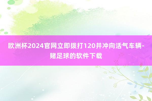 欧洲杯2024官网立即拨打120并冲向活气车辆-赌足球的软件下载